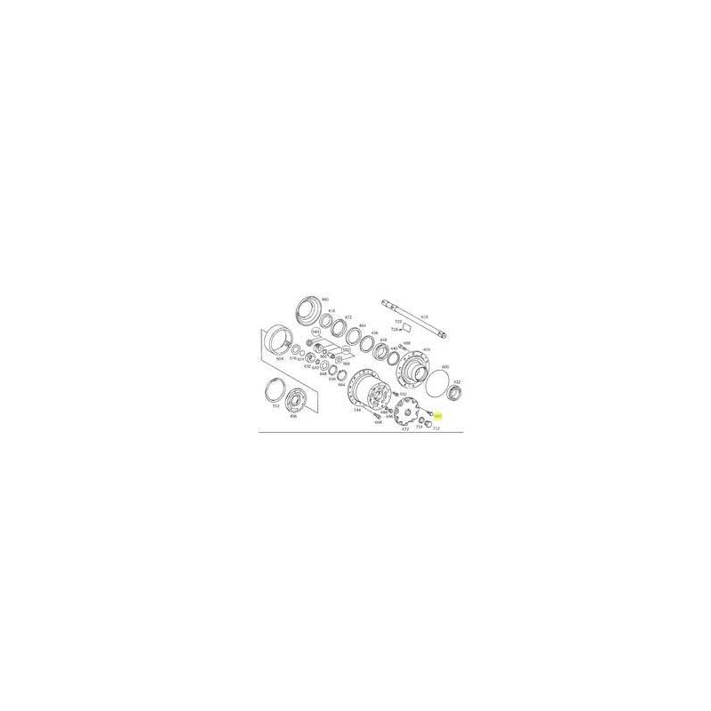 Vis de cache moyeu pour Mercedes Benz  0009906404