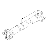 Arbre de transmission arrière coulissante   longueur 700mm qui va sur le 1er pont pour scania 1850089