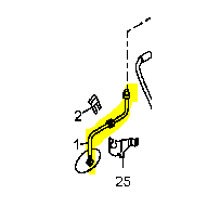 Flexible de frein avant droit pour Renault 5001871345