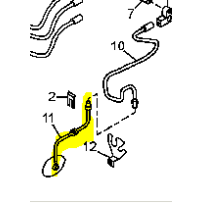 Flexible de frein avant gauche pour Renault 5001871349