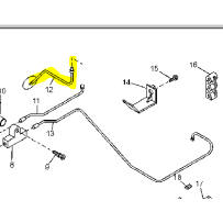 Flexible de frein arrière droit  pour Renault 5001871346