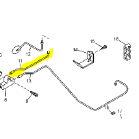 Flexible de frein arrière droit  pour Renault 5001871401