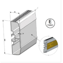 PARE CYCLISTE ALU BRUT EP. 1.4 mm - L3200mm E000033