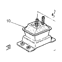 SUPPORT MOTEUR arrière POUR RENAULT TRUCKS 5010460825