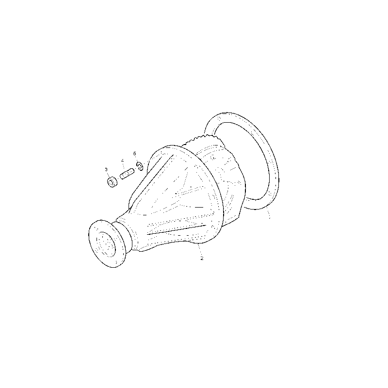 Nez de pont complet H233BM - 9X37 E/S pour Renault/ NIssan 5001871117