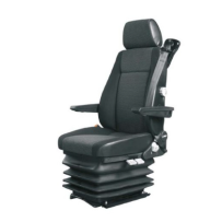 Siège pneumatique, conducteur, ceinture 3pts lombaire mécanique, tissu, avec accoudoirs, entraxe 260 et coloris noir.