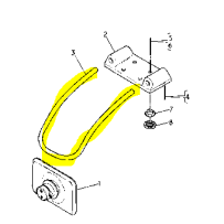 Support sur toit " U" pour Renault Trucks 5001836445