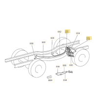 CABLE (DU RACCORD DE TEST AU REGULATEUR DE FREIN SENSIBLE A LA CHARGE  pour Mercedes Benz 1093207753