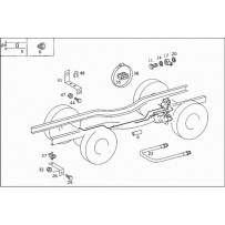CABLE (CORRECTEUR DE FREINAGE VERS ESSIEU AV 6X0.7X2600 MM) pour Mercedes Benz UNIMOG