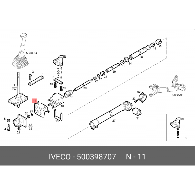 ETRIER pour Iveco  500398707