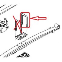 Bride de ressort H210mm, pour Renault 5010383978