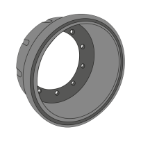 Tambour 311 X 203 essieu SMB M006867