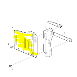 Tôle anti-thermique pour Renault Trucks 7422223808
