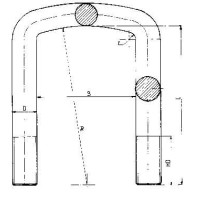 Bride  16X62X124 avec écrous pour Renault 7420950968