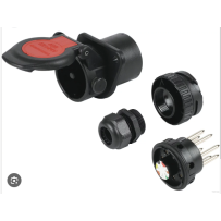 SOCLE PRISE ABS/EBS 5/7B ISO 7638 Contact à vis serre fil