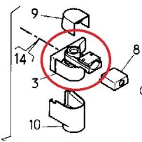Support supérieur de bras de rétroviseur gauche pour Renault 5001847263