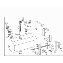Sangle de réservoir gasoil pour Mercedes Benz 6174700540