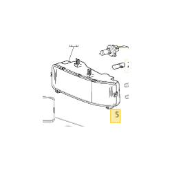 Bloc  optique de feu coté D pour Mercedes Benz  A 9678200161