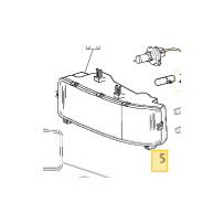 Bloc  optique de feu coté D pour Mercedes Benz  A 9678200161