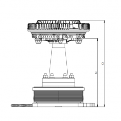 Visco coupleur avec KIT...