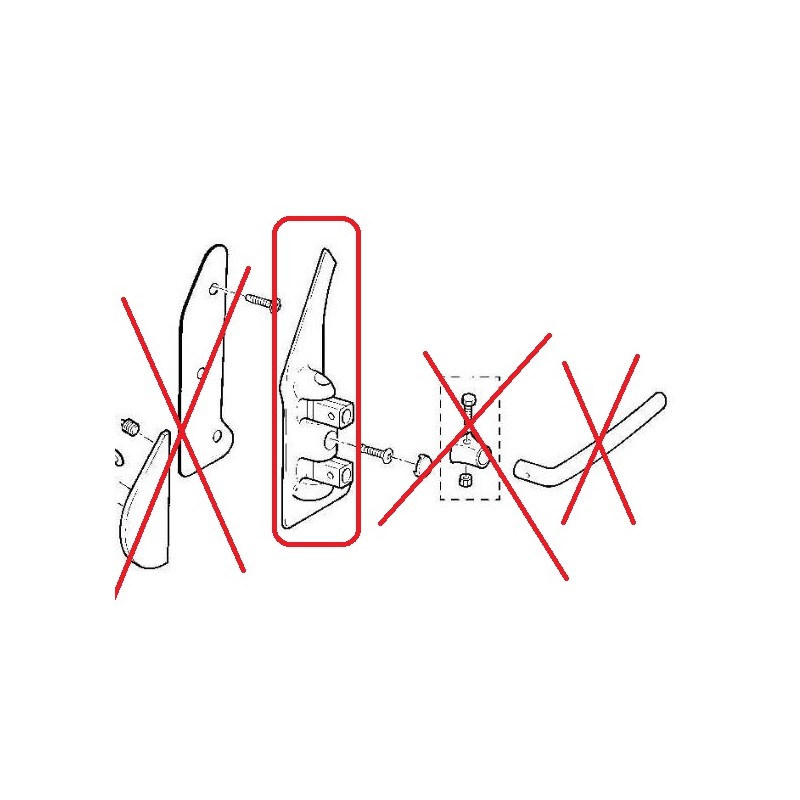 Support de rétroviseur, en origine, côté gauche pour Renault Mascott