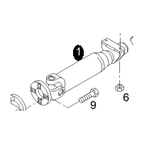 Arbre de transmission sortie boite pour Man - 81391136085
