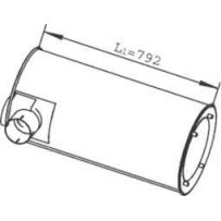 Silencieux pour Iveco 41019325 - 41019324