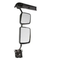 Rétroviseur Droit, Complet avec bras court, écartement 100mm, rétro principal et rétro grand angle, pour Renault