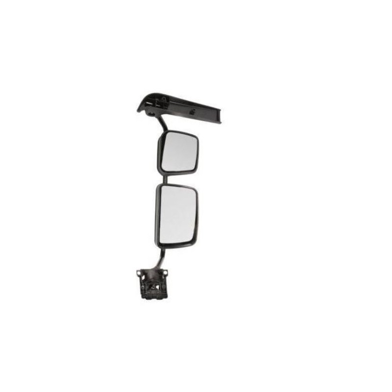 Rétroviseur Droit, Complet avec bras court, écartement 100mm, rétro principal et rétro grand angle, pour Renault