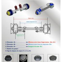 Corps d’essieu nu Méritor