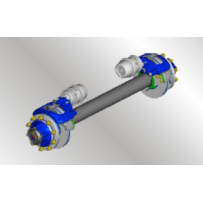 Corps d’essieu avec moyeux et disques montés Méritor