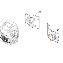 Garde boue avant gauche pour Iveco 5802469567