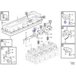 Culbuteur d'échappement origine pour Volvo 21637266