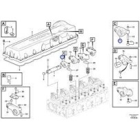Culbuteur d'échappement origine pour Volvo 21637266