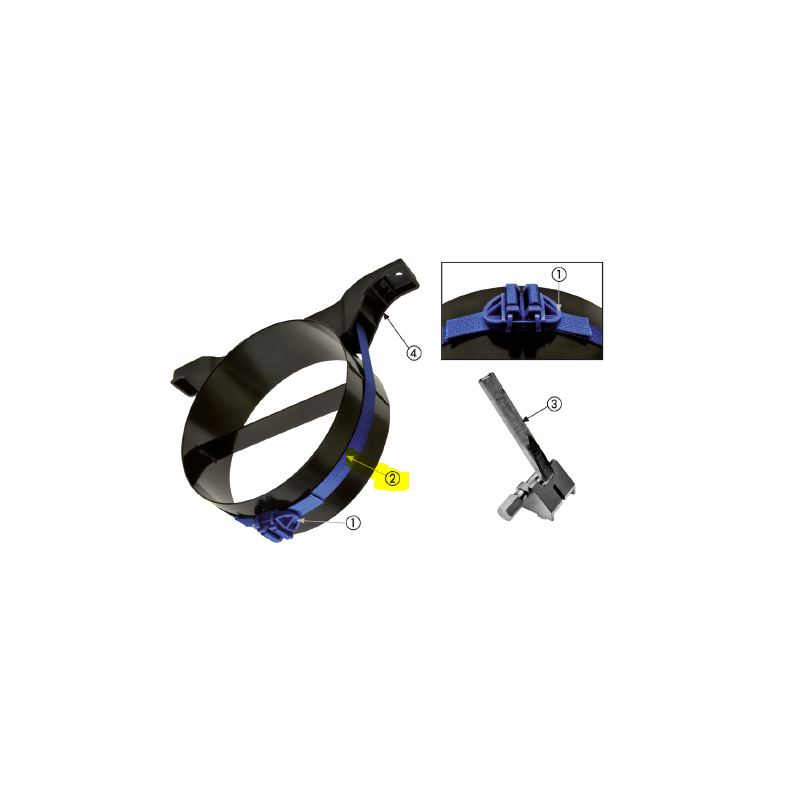 Sangle de réservoir d'air 4 mètres pour Renault Magnum