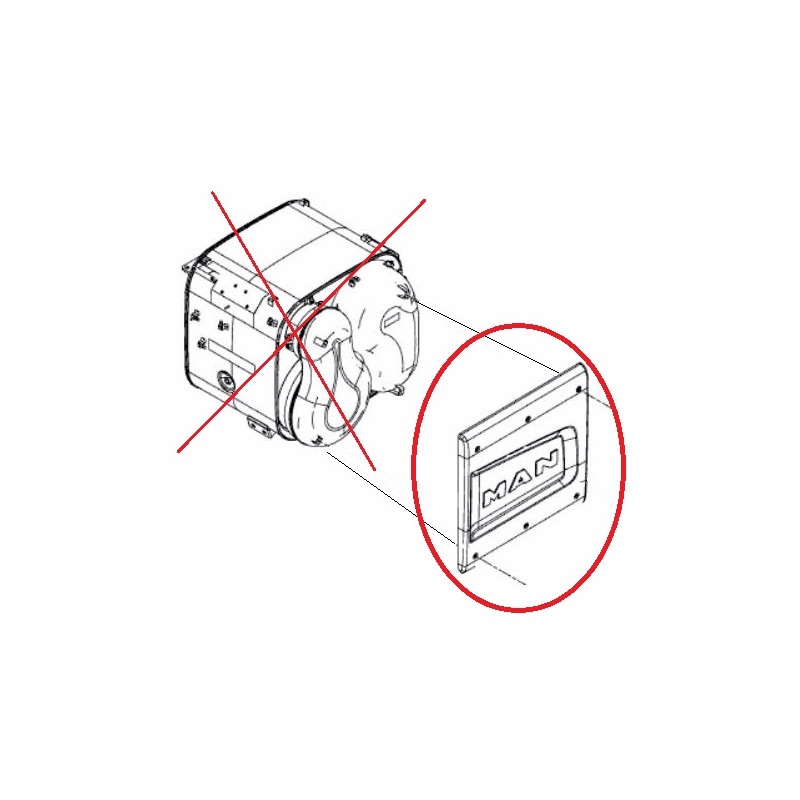 Plaque de protection de Catalyseur Pour Man 81151100536
