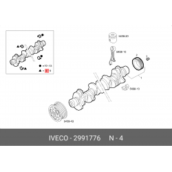 kit coussinets de palier pour Iveco 2991776