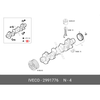 kit coussinets de palier pour Iveco 2991776