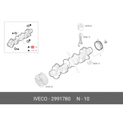 Jeu de cales pour Iveco 2991780