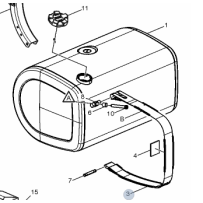 Réservoir à carburant pour Renault - 7421659086