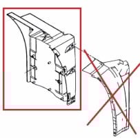 Aile avant Droite, partie arrière, côté Droit, pour Man 81612100906