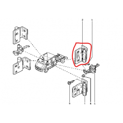 Charnière de porte AR pour...