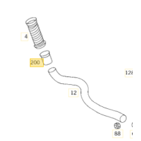 Manchon d'échappement pour Mercedes Benz 6554920708