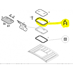Joint de toit extérieur pour Iveco 504067043