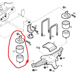 Coussin d'air AR/AV D pour Iveco - 5802385817