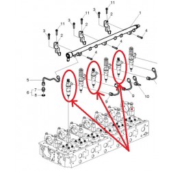 Injecteur sans pompage, reman. sans retour pièce usagée, pour Renault Trucks  7485020054
