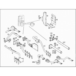 support d'aile gauche pour  Mercedes Benz  9305208133