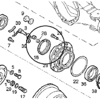 Couronne ABS pour Iveco  7166885