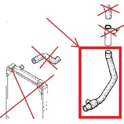 Durite inférieur radiateur d'eau pour Renault 7421424757
