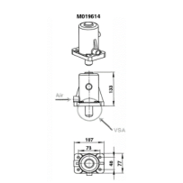 CYLINDRE DE VERROUILLAGE (FIA) pour SAE 08111092